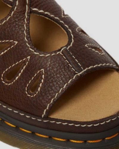Sandalias Dr Martens Castillo Cuero Fisherman Para Mujer DR1883N